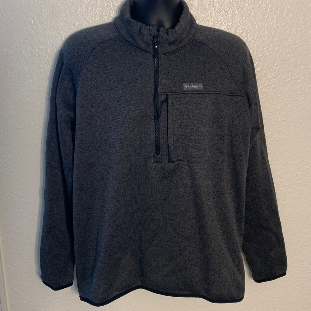 Columbia men’s extra large Charcoal Fleece Half-Zip Pullover